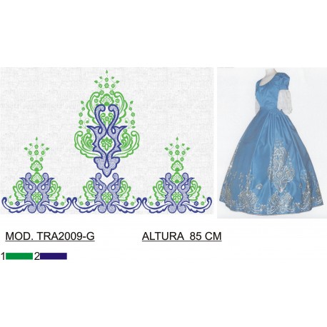 BORDADO CON TEJIDO AMPLIADO TRA2009-G