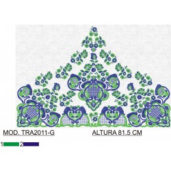 BORDADO SIN TEJIDO AMPLIADO TRA2011-G