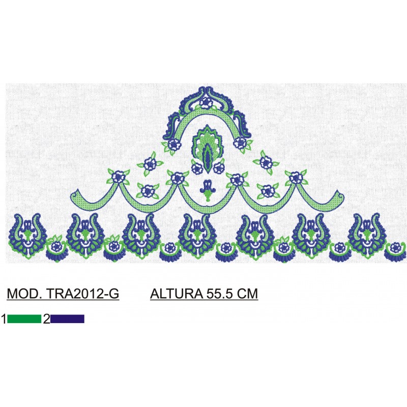 BORDADO CON TEJIDO AMPLIADO TRA2012-G