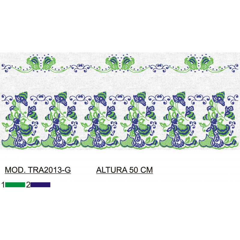 BORDADO SIN TEJIDO AMPLIADO TRA2013-G