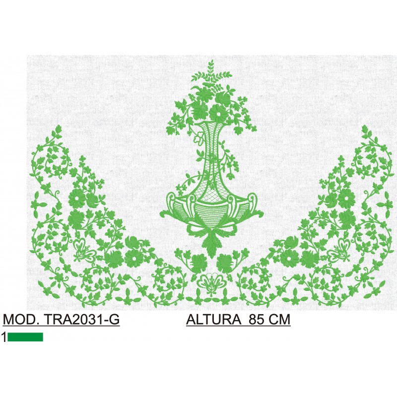 BORDADO SIN TEJIDO AMPLIADO TRA2031-G