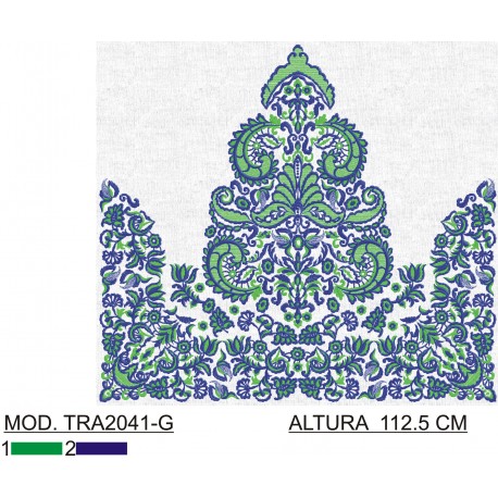 BORDADO SIN TEJIDO AMPLIADO TRA2041-G
