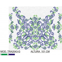 BORDADO SIN TEJIDO AMPLIADO TRA2043-G