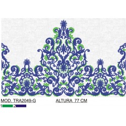 BORDADO SIN TEJIDO AMPLIADO TRA2049-G