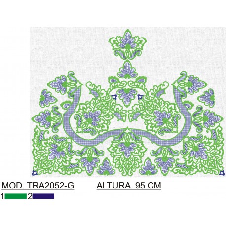 BORDADO SIN TEJIDO AMPLIADO TRA2052-G