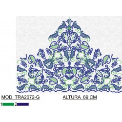 BORDADO CON TEJIDO AMPLIADO TRA2072-G