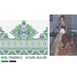 BORDADO SIN TEJIDO AMPLIADO TRA2080-G