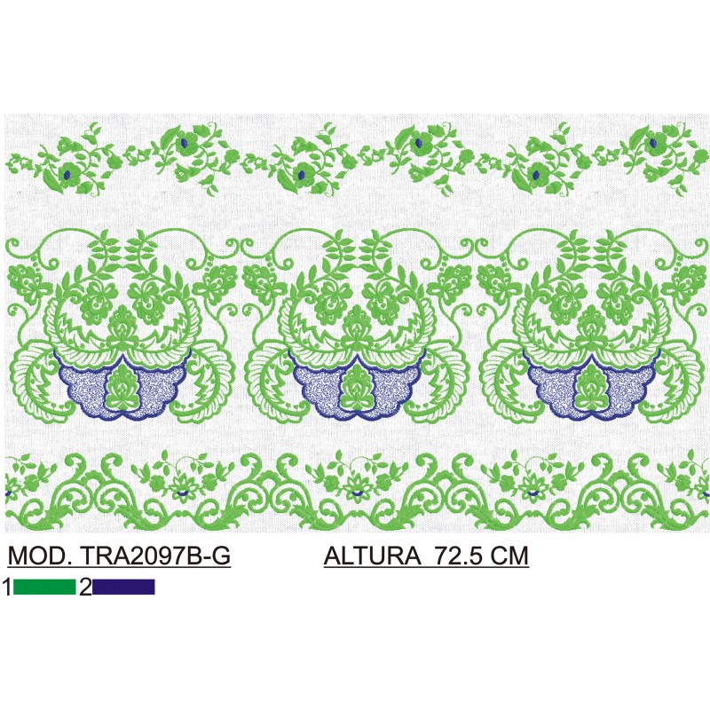 BORDADO SIN TEJIDO AMPLIADO TRA2097B-G