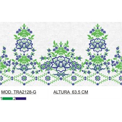 BORDADO CON TEJIDO AMPLIADO TRA2128-G