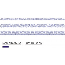 BORDADO SIN TEJIDO AMPLIADO TRA2241-G