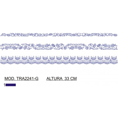 BORDADO SIN TEJIDO AMPLIADO TRA2241-G
