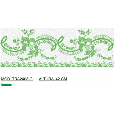 BORDADO CON TEJIDO AMPLIADO TRA2403-G