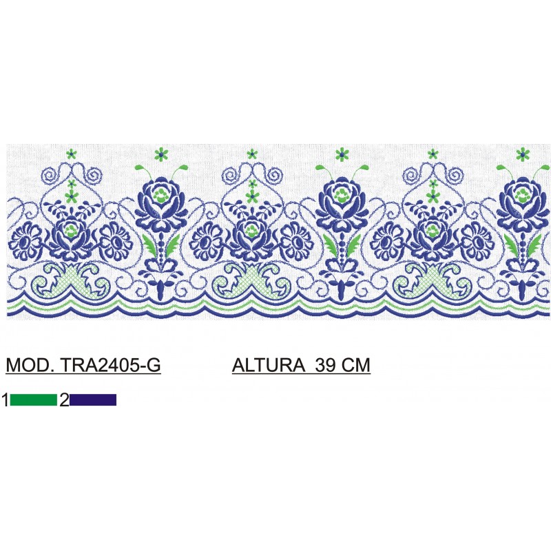 BORDADO SIN TEJIDO AMPLIADO TRA2405-G