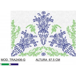 BORDADO CON TEJIDO AMPLIADO TRA2406-G