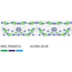 BORDADO CON TEJIDO AMPLIADO TRA2407-G