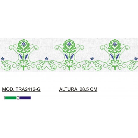 BORDADO CON TEJIDO AMPLIADO TRA2412-G