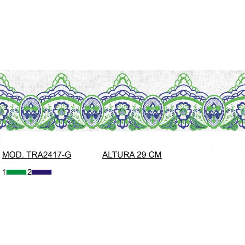 BORDADO SIN TEJIDO AMPLIADO TRA2417-G
