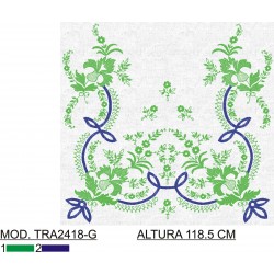 BORDADO SIN TEJIDO AMPLIADO TRA2418-G