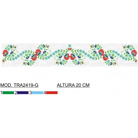 BORDADO SIN TEJIDO AMPLIADO TRA2419-G