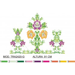 BORDADO SIN TEJIDO AMPLIADO TRA2420-G