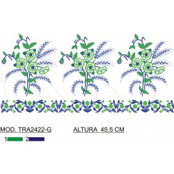 BORDADO SIN TEJIDO AMPLIADO TRA2422-G