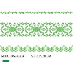 BORDADO CON TEJIDO AMPLIADO TRA2424-G