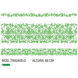 BORDADO CON TEJIDO AMPLIADO TRA2425-G