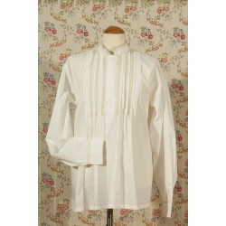 Camisa bolillos cruda y blanca