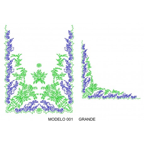 Manteleta valenciana - grande MOD 001