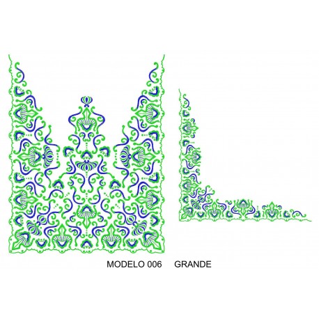 Manteleta valenciana - grande MOD 006