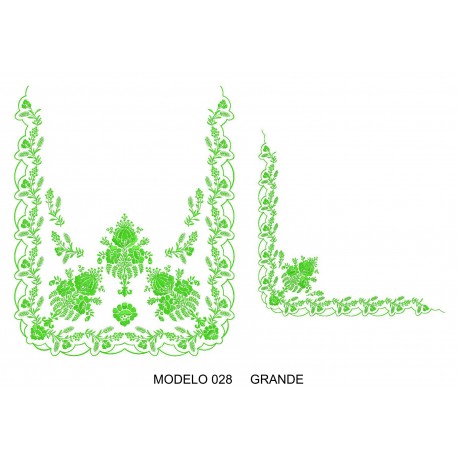 Manteleta valenciana - grande MOD 028