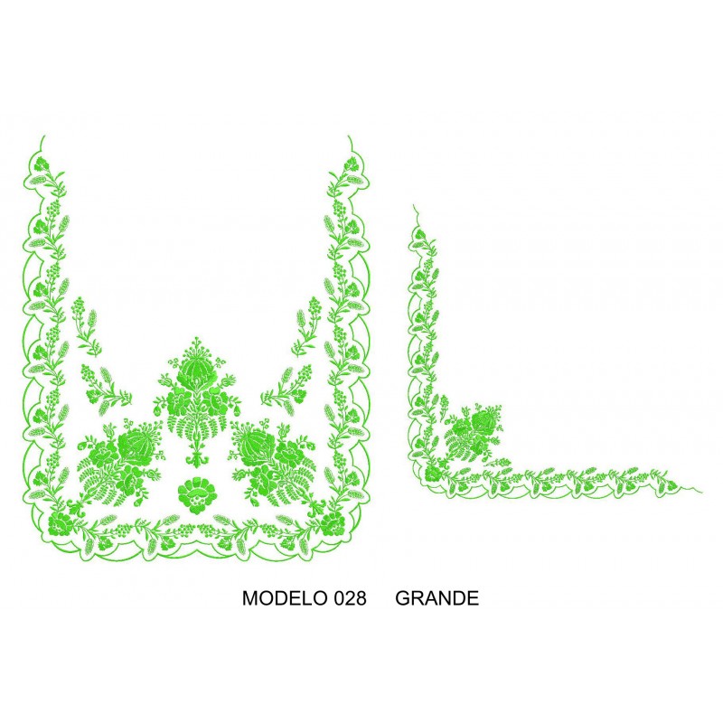 Manteleta valenciana - grande MOD 028