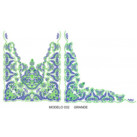 Manteleta valenciana - grande MOD 032