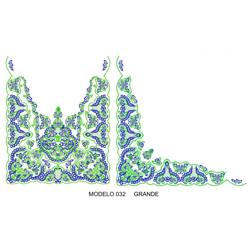 Manteleta valenciana - grande MOD 032