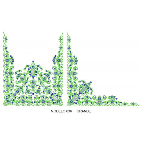 Manteleta valenciana - grande MOD 036
