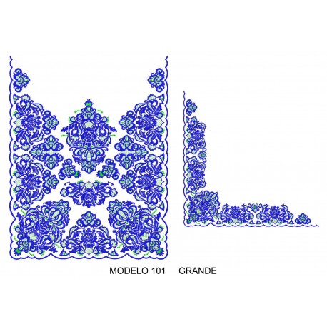 Manteleta valenciana - grande MOD 101