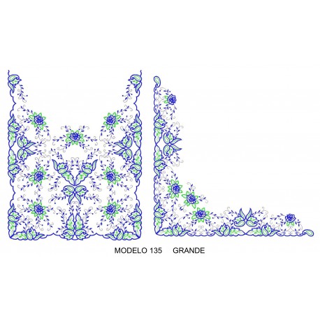 Manteleta valenciana - grande MOD 135