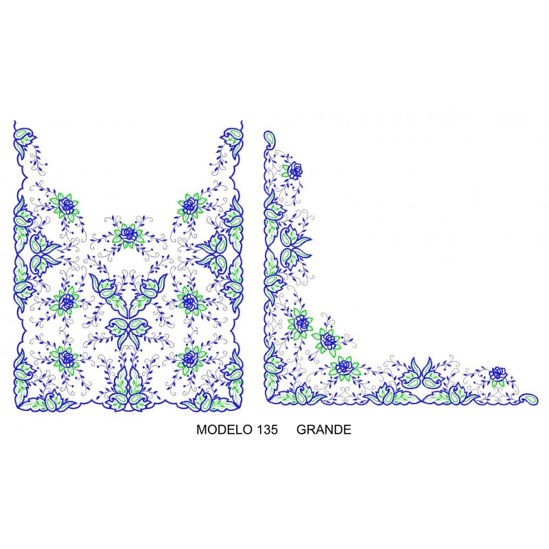 Manteleta valenciana - grande MOD 135