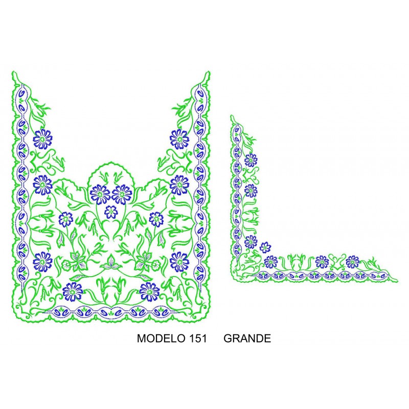 Manteleta valenciana - grande MOD 151