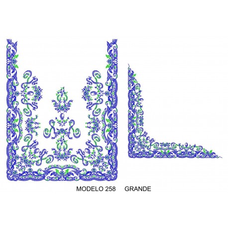 Manteleta valenciana - grande MOD 258