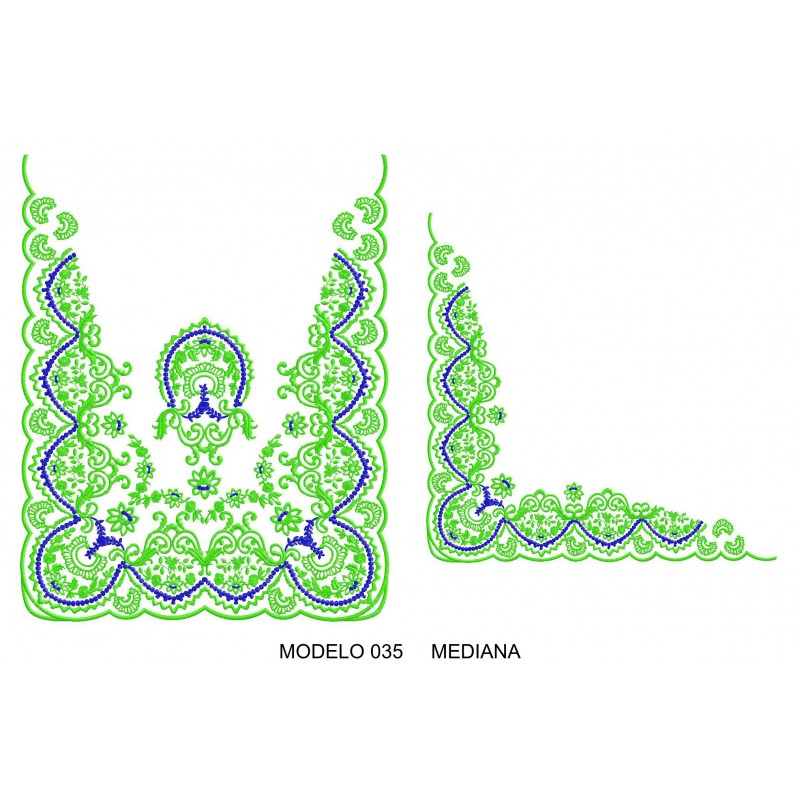 Manteleta valenciana - mediana MOD 035