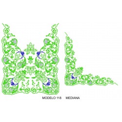 Manteleta valenciana - mediana MOD 118