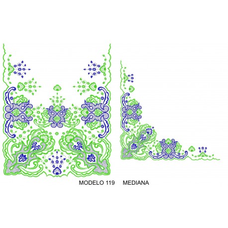 Manteleta valenciana - mediana MOD 119