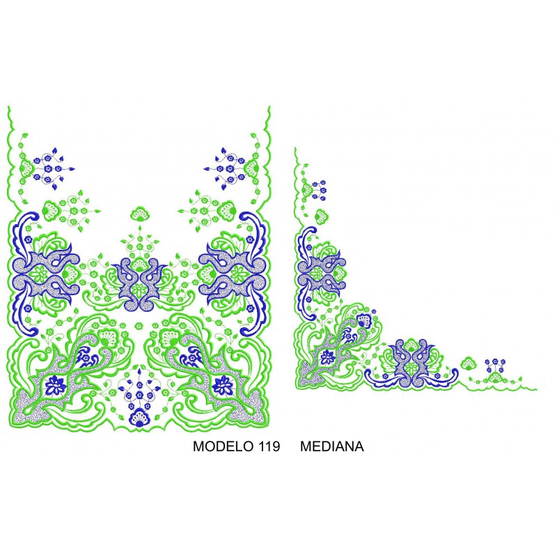 Manteleta valenciana - mediana MOD 119