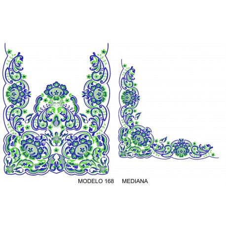 Manteleta valenciana - mediana MOD 168