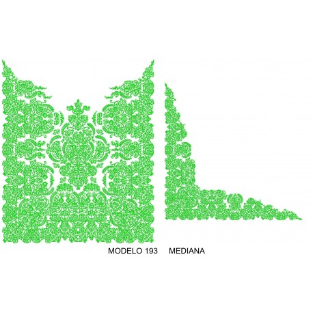Manteleta valenciana - mediana MOD 193