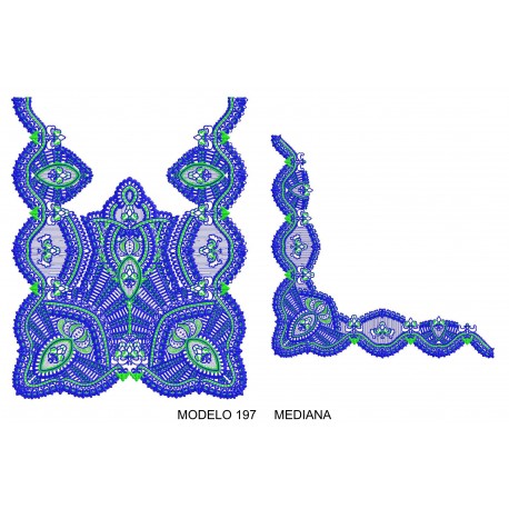 Manteleta valenciana - mediana MOD 197