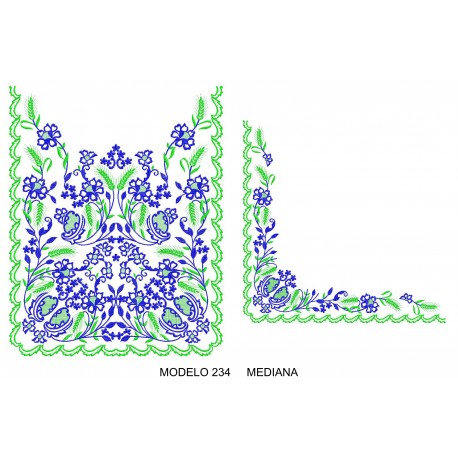 Manteleta valenciana - mediana MOD 234