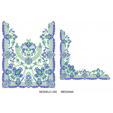 Manteleta valenciana - mediana MOD 240