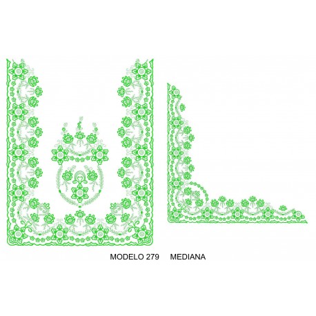 Manteleta valenciana - mediana MOD 279